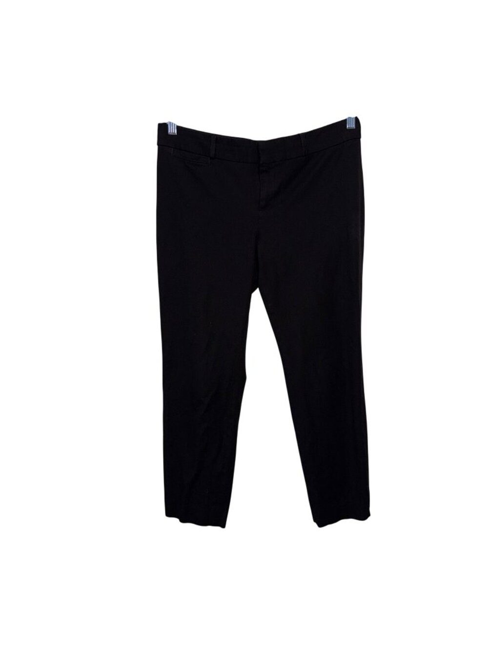 Banana Republic Sloan Fit Womens Black Ankle Dress Pants Size 10 Cotton Blend